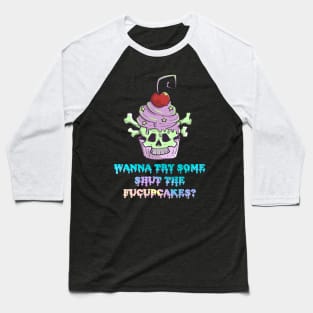 Pastel Goth Cupcake Meme Kawaii Gothic Sarcastic Eboy Egirl Baseball T-Shirt